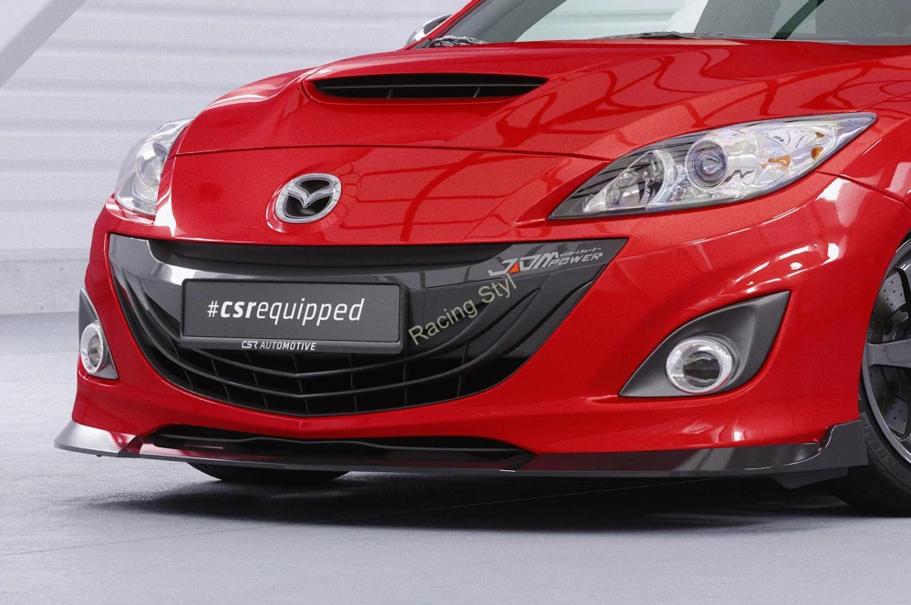 Mazda 3 (typ BL) MPS přední spoiler lipa Glossy Black CSR Lesk.