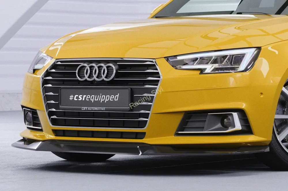 Audi A4 B9 typ 8W přední spoiler lip Glossy Black CSR Lesk
