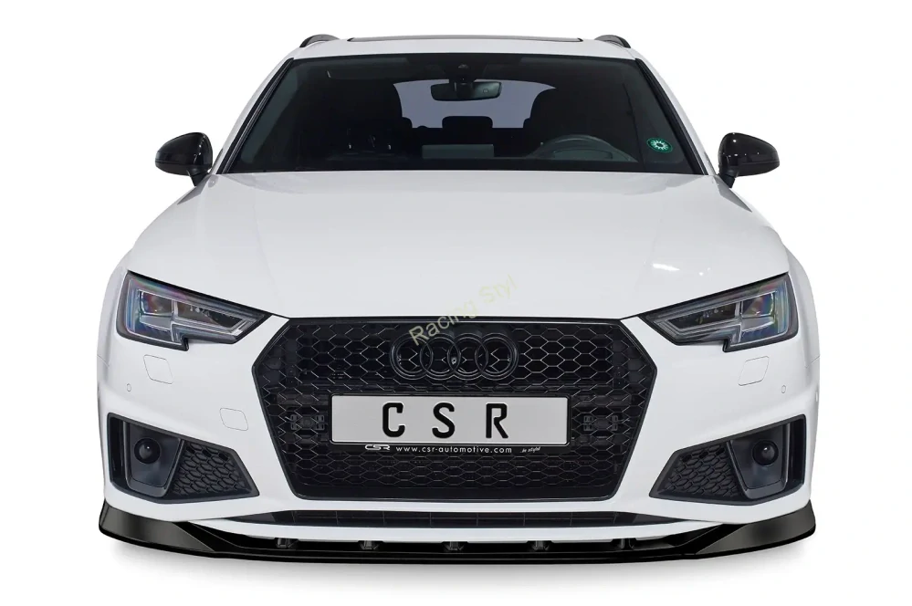 Audi A4 B9 typ 8W S-Line Competition přední spoiler lip Glossy Black CSR Lesk