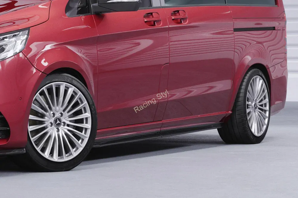 Mercedes Benz V-Class 447 AMG-Line nástavce na boční prahy Glossy Black CSR