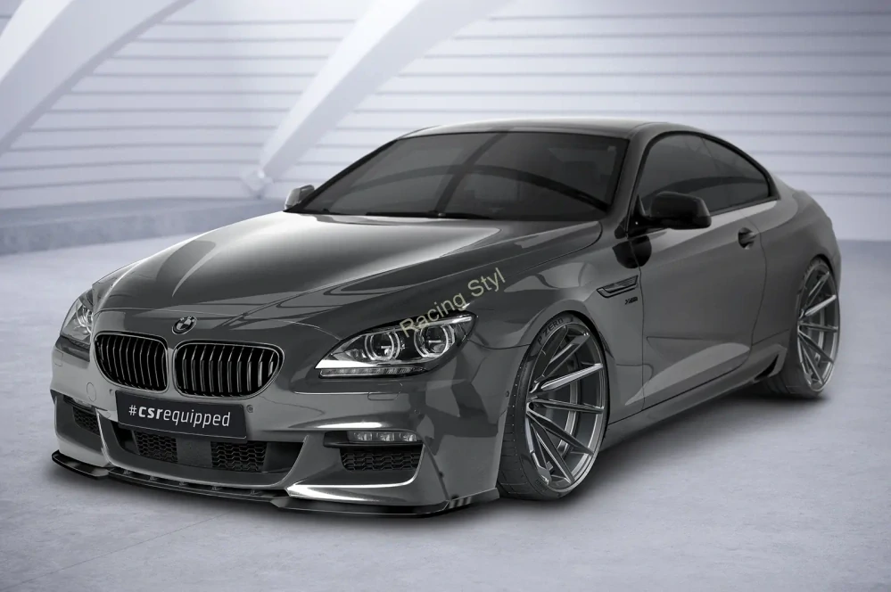 BMW 6 F12/F13/F06 přední spoiler lip Glossy Black CSR Lesk