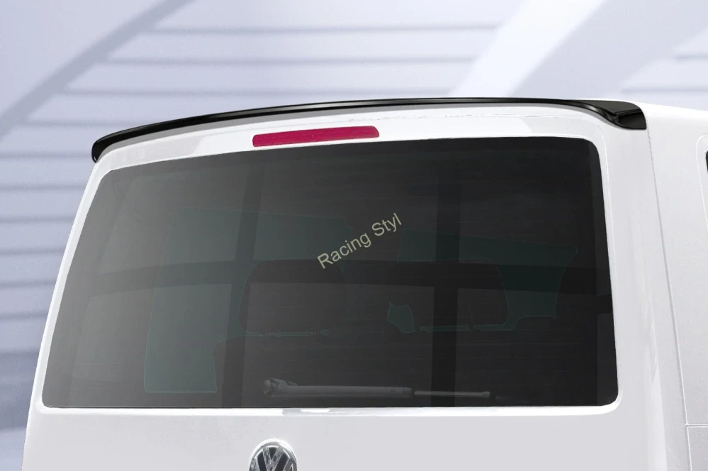 VW T6 / T6.1 Bus střešní spoiler na zadní dveře Glossy Black CSR Lesk.