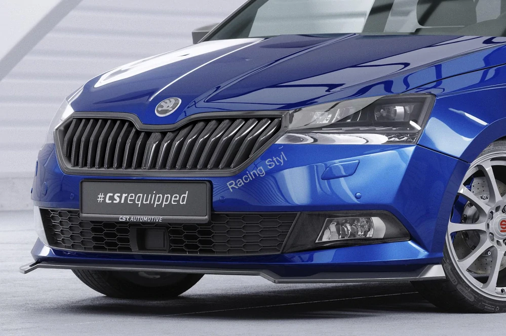 Škoda Fabia 3 typ NJ Facelift přední spoiler lip Glossy Black CSR Lesk.