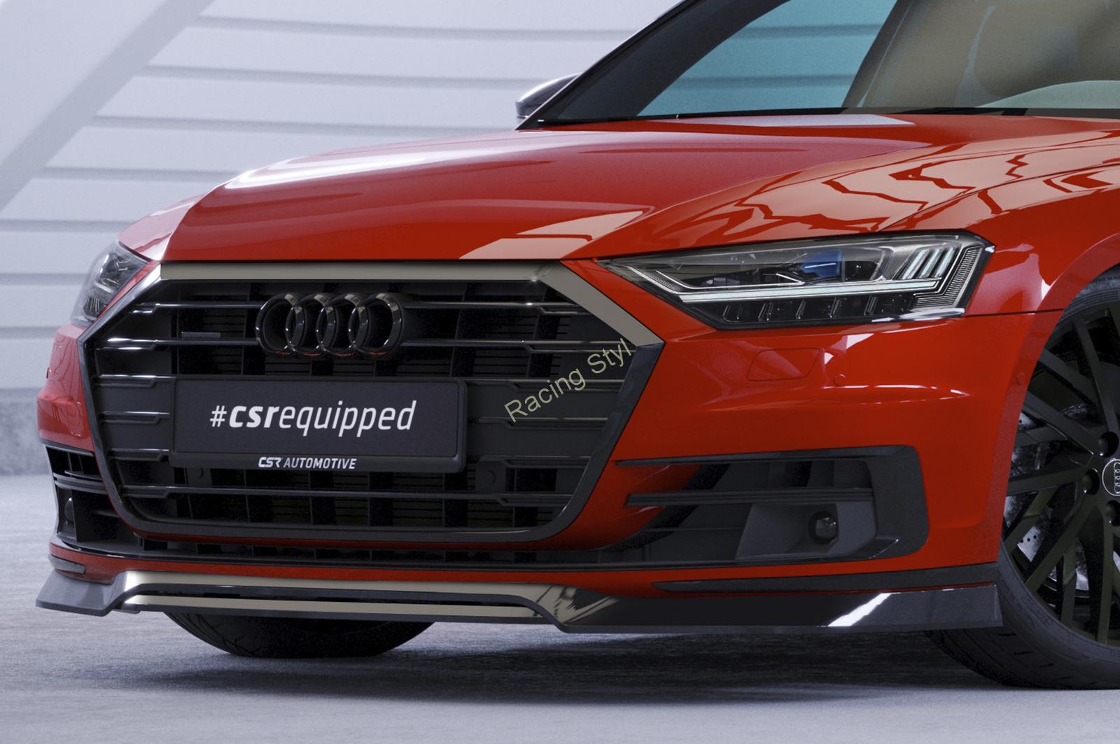 Audi A8 D5 přední spoiler lip Glossy Black CSR Lesk