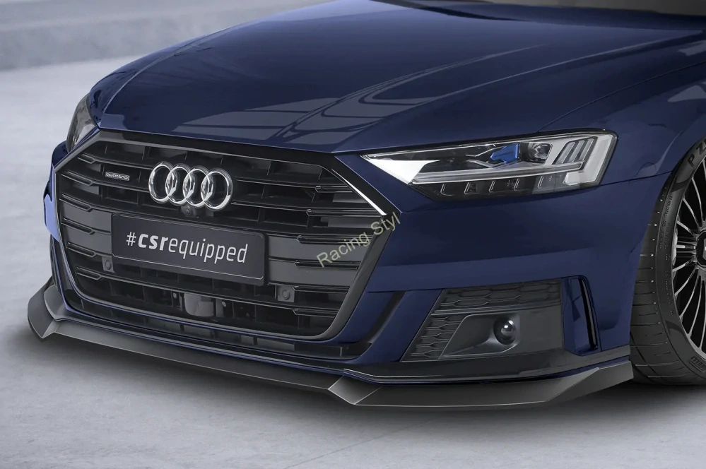 Audi A8 D5 S-Line přední spoiler lip Glossy Black CSR Lesk