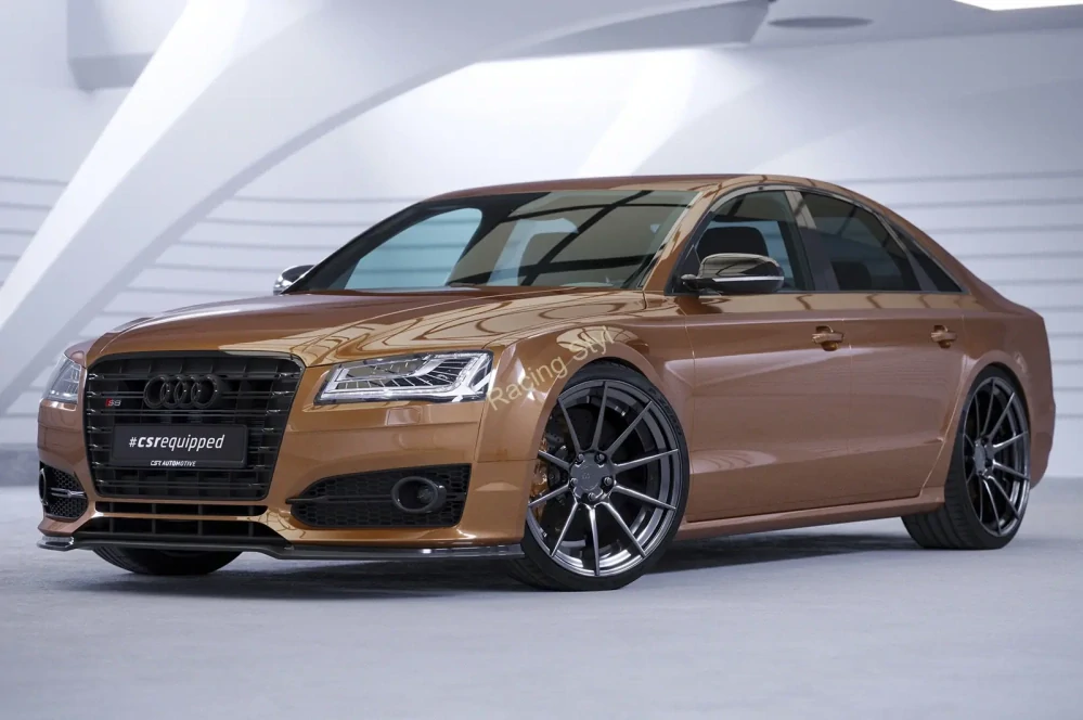 Audi S8/ S8 Plus D4 Typ 4H přední spoiler lipa Glossy Black CSR Lesk