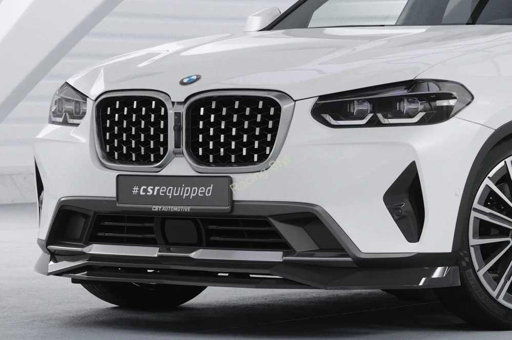 BMW X4 (G02) přední spoiler lip Glossy Black CSR Lesk
