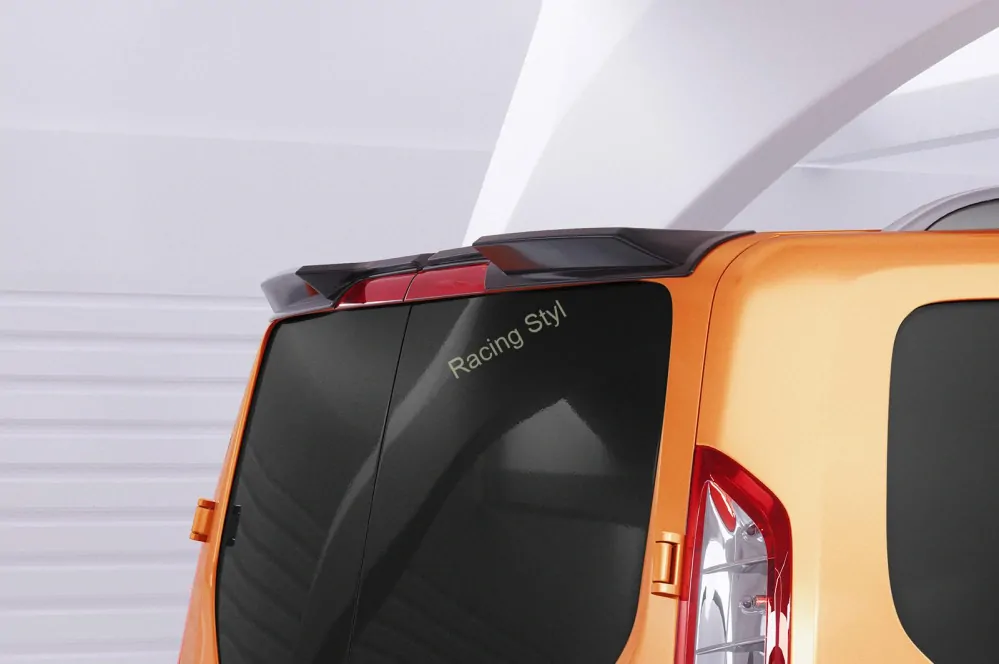 Ford Transit MK7 Custom střešní spoiler pro křídlové dveře Glossy Black CSR Lesk.