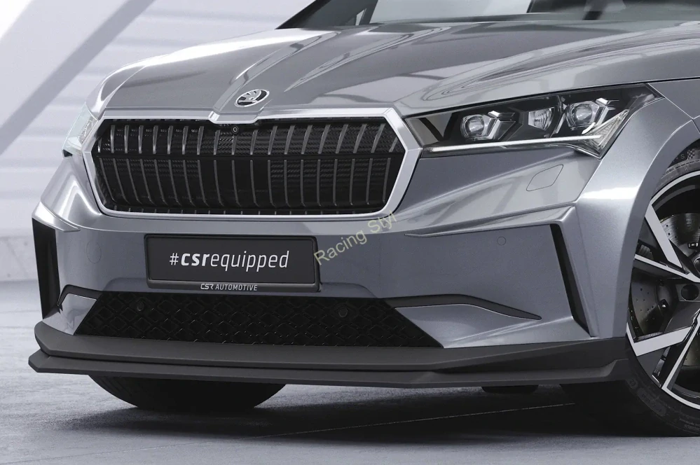 Škoda Enyaq iV přední spoiler lip Glossy Black CSR Lesk