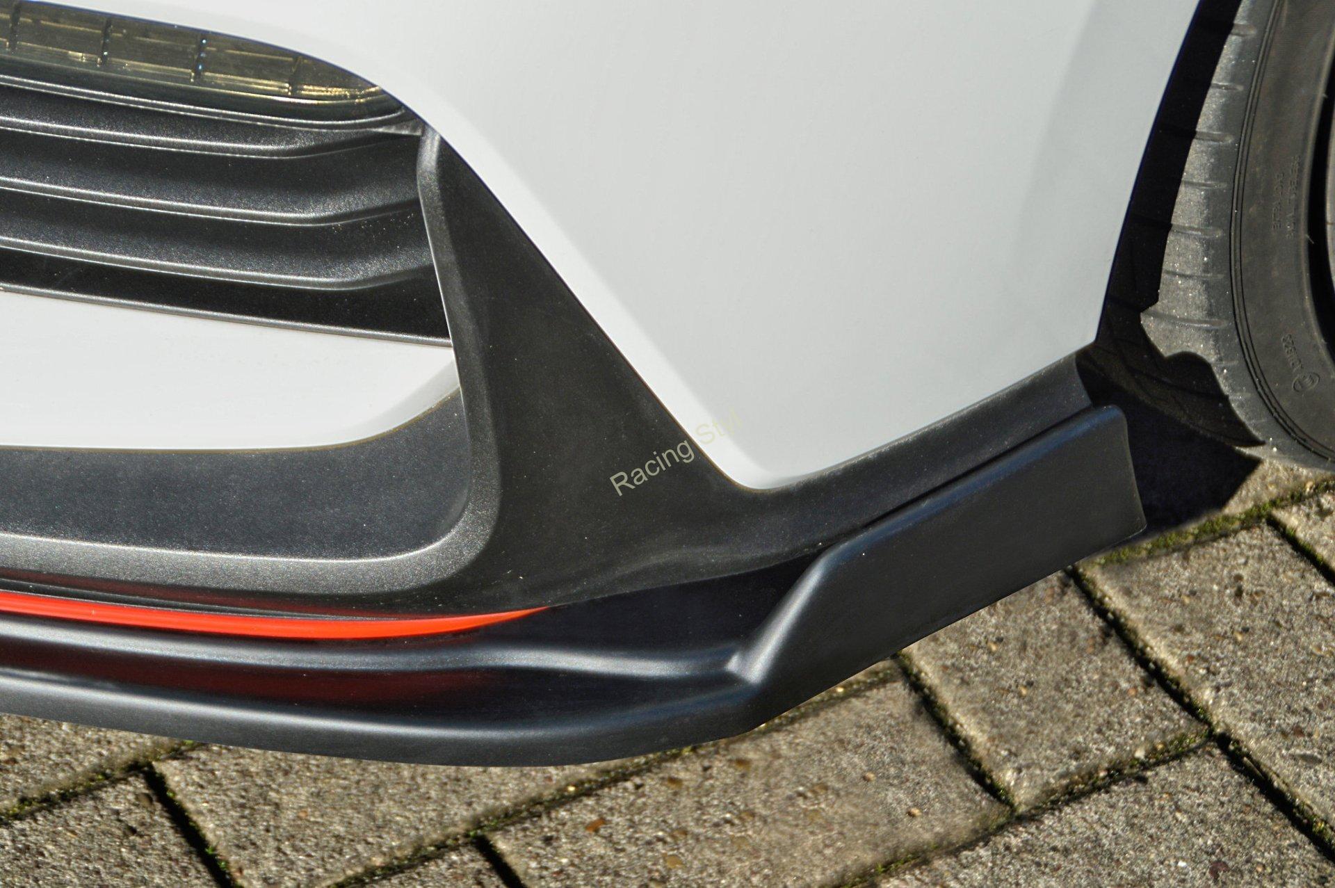 Hyundai I30N/ Performance přední spoiler lipa Glossy Black s křidélky IN Tuning Lesk.