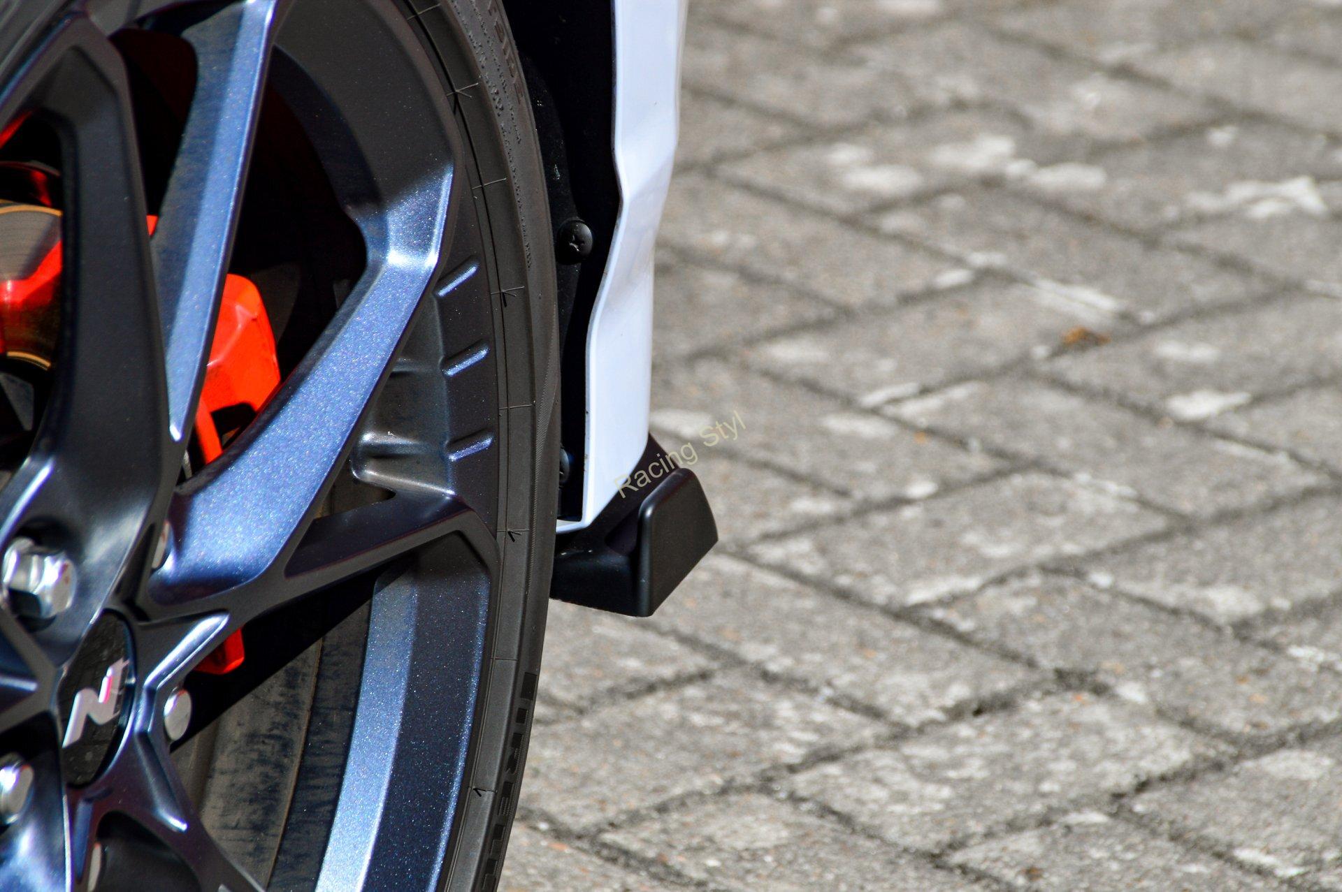 Hyundai Kona N + N-Line boční spoilery s křidélky na zadní nárazník IN Tuning Matt.