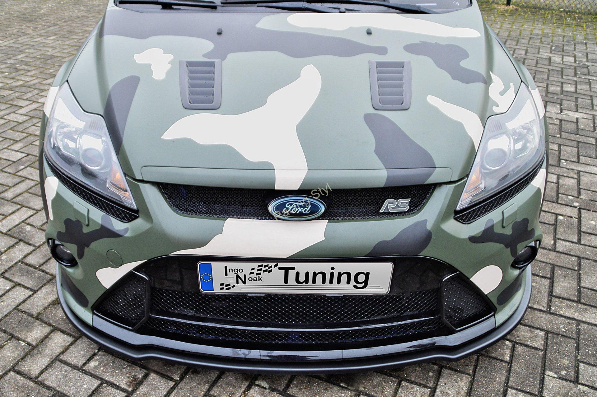 Focus 2 RS DA3 přední spoiler lipa Glossy Black IN Tuning Lesk.