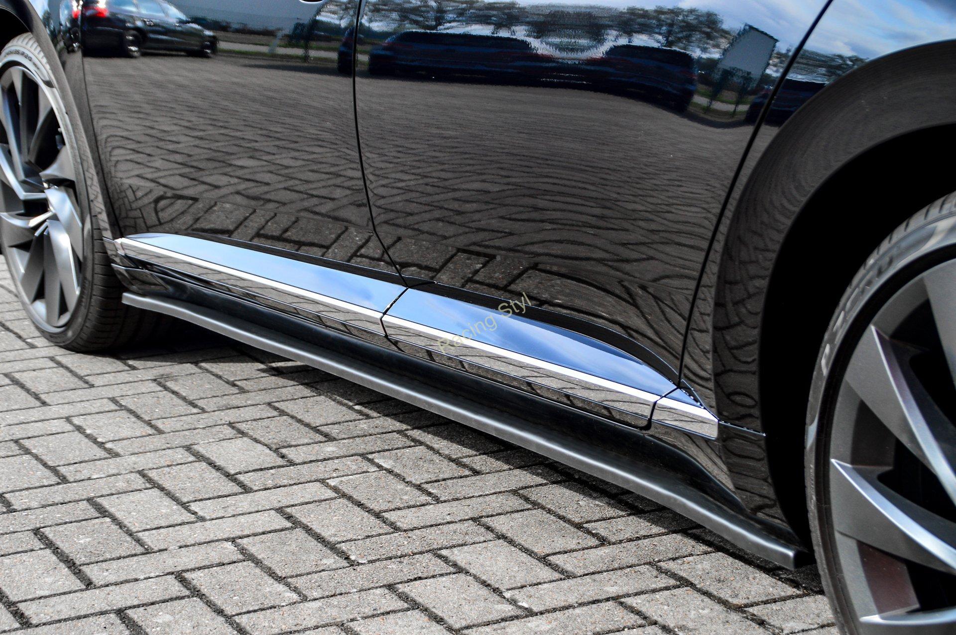 VW Arteon R-Line Facelift spoilery prod boční prahy Glossy Black IN Tuning Lesk.