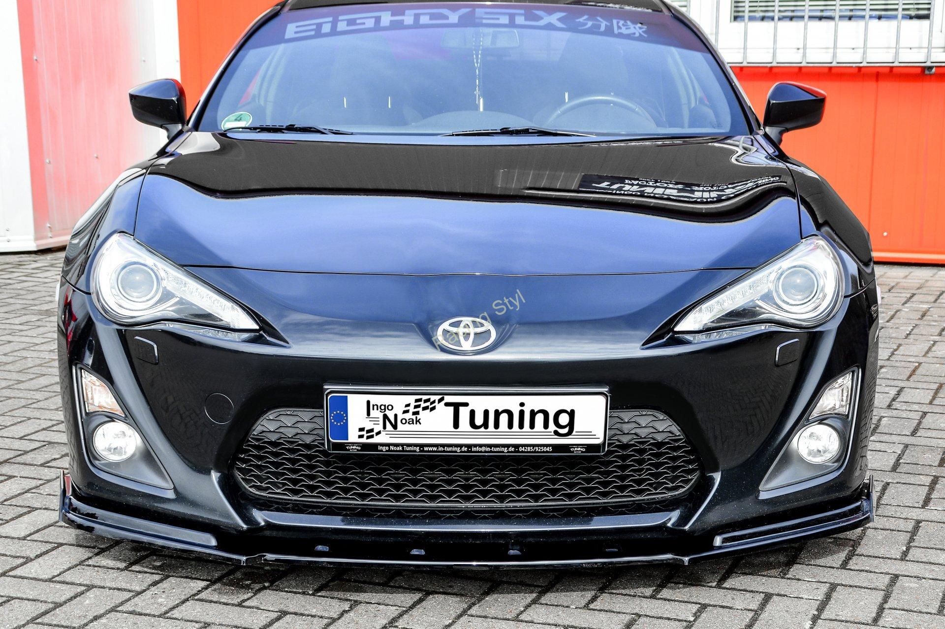 Toyota GT86 přední spoiler lipa s křidélky IN Tuning Matt.