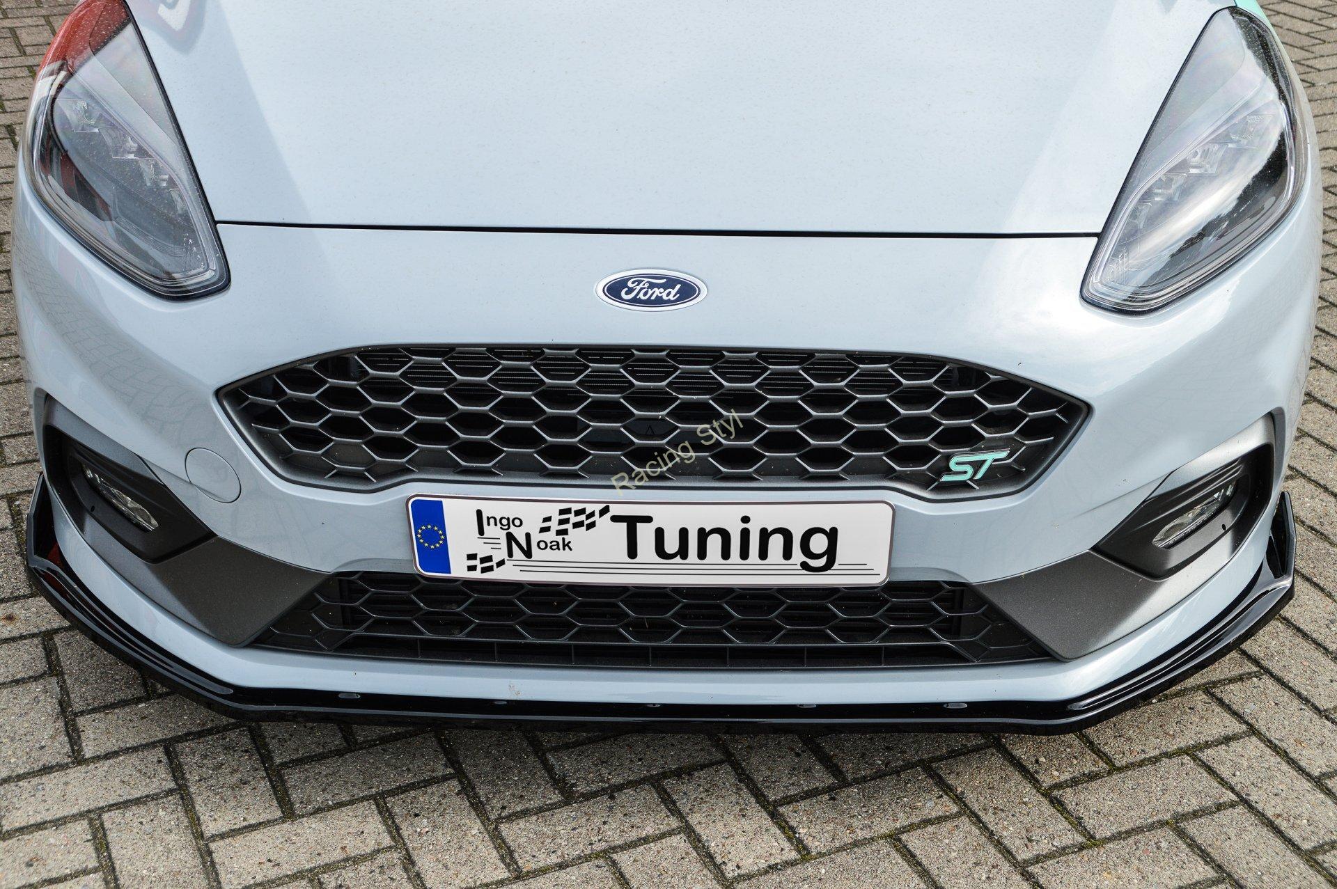 Ford Fiesta ST MK8 přední spoiler lipa s křidélky IN Tuning Matt.
