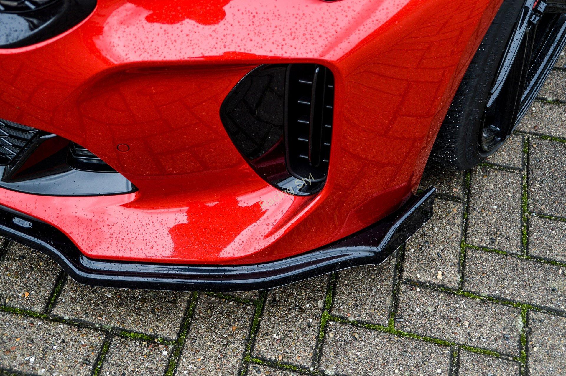 Kia Stinger CK přední spoiler lipa s křidélky Glossy Black IN Tuning Lesk.