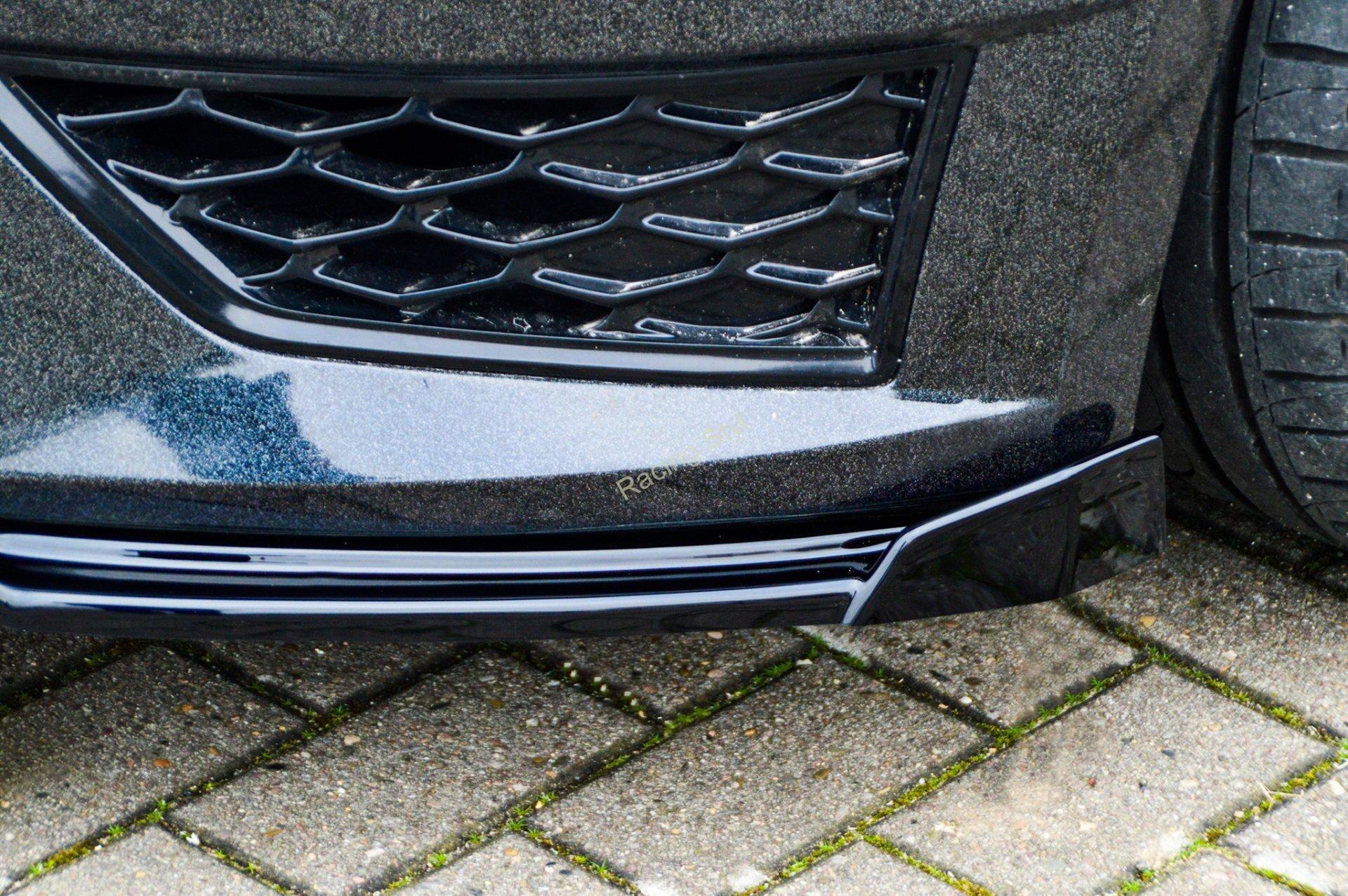 Seat Leon 5F FR/ Cupra přední spoiler lipa Glossy Black s křidélky IN Tuning