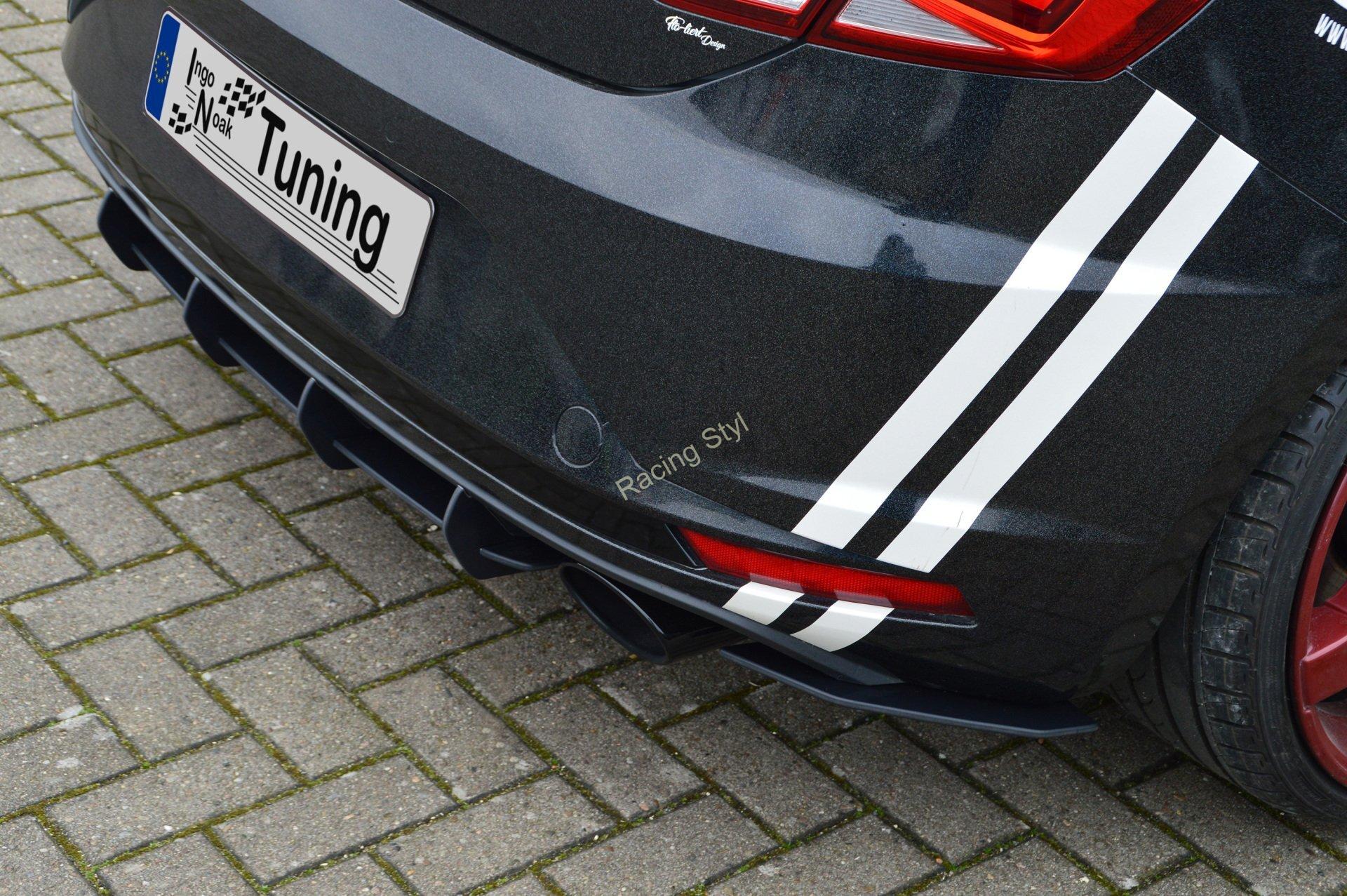 Seat Leon 5F Cupra spoilery na zadní nárazník boční a difuzor IN Tuning
