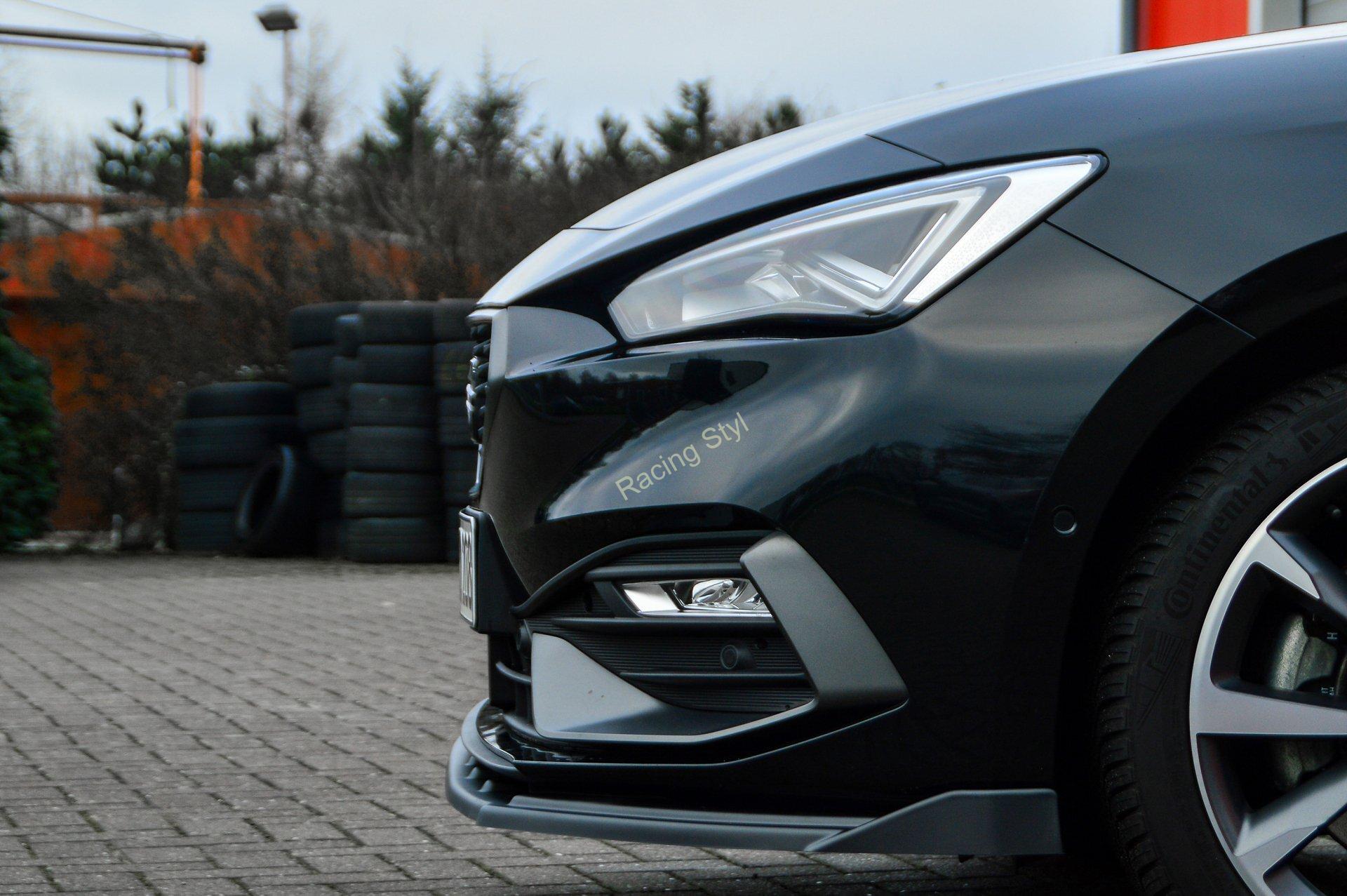 Seat Leon KL + ST přední spoiler lipa s křidélky IN Tuning Matt.