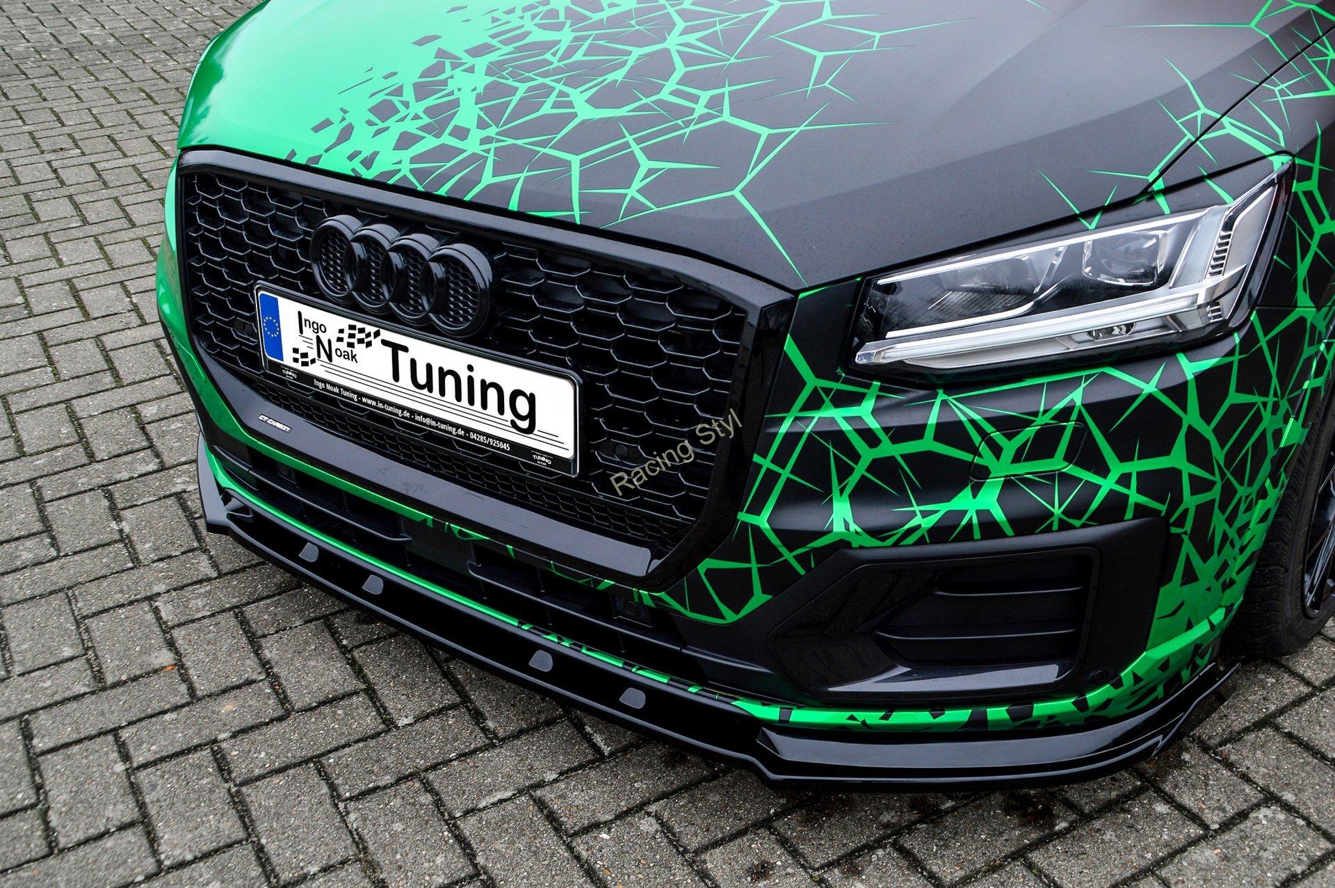 Audi Q2 GA přední spoiler lipa s křidélky IN Tuning Matt.