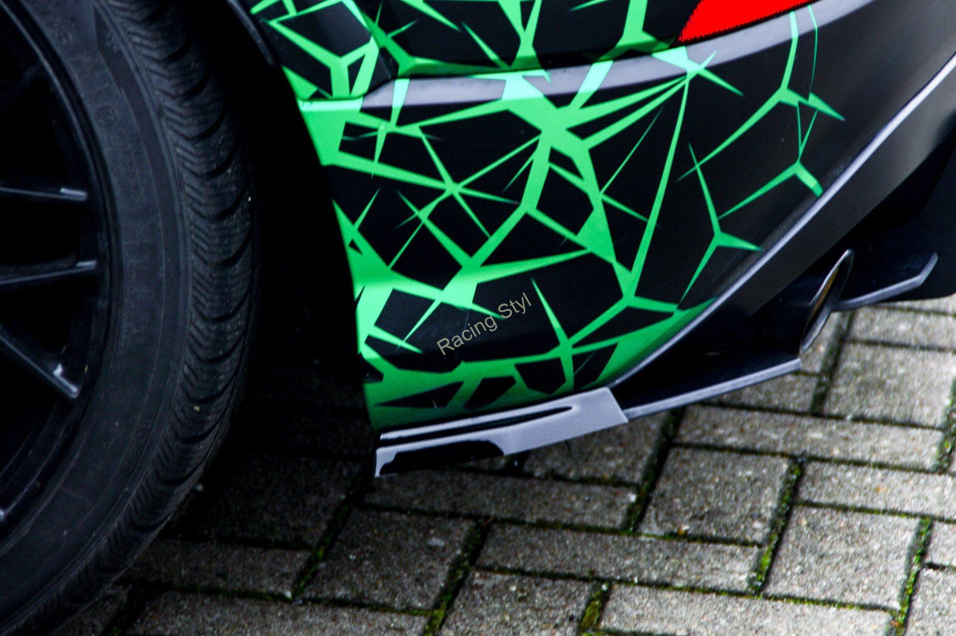 Audi Q2 GA boční spoilery na zadní nárazník IN Tuning Matt.