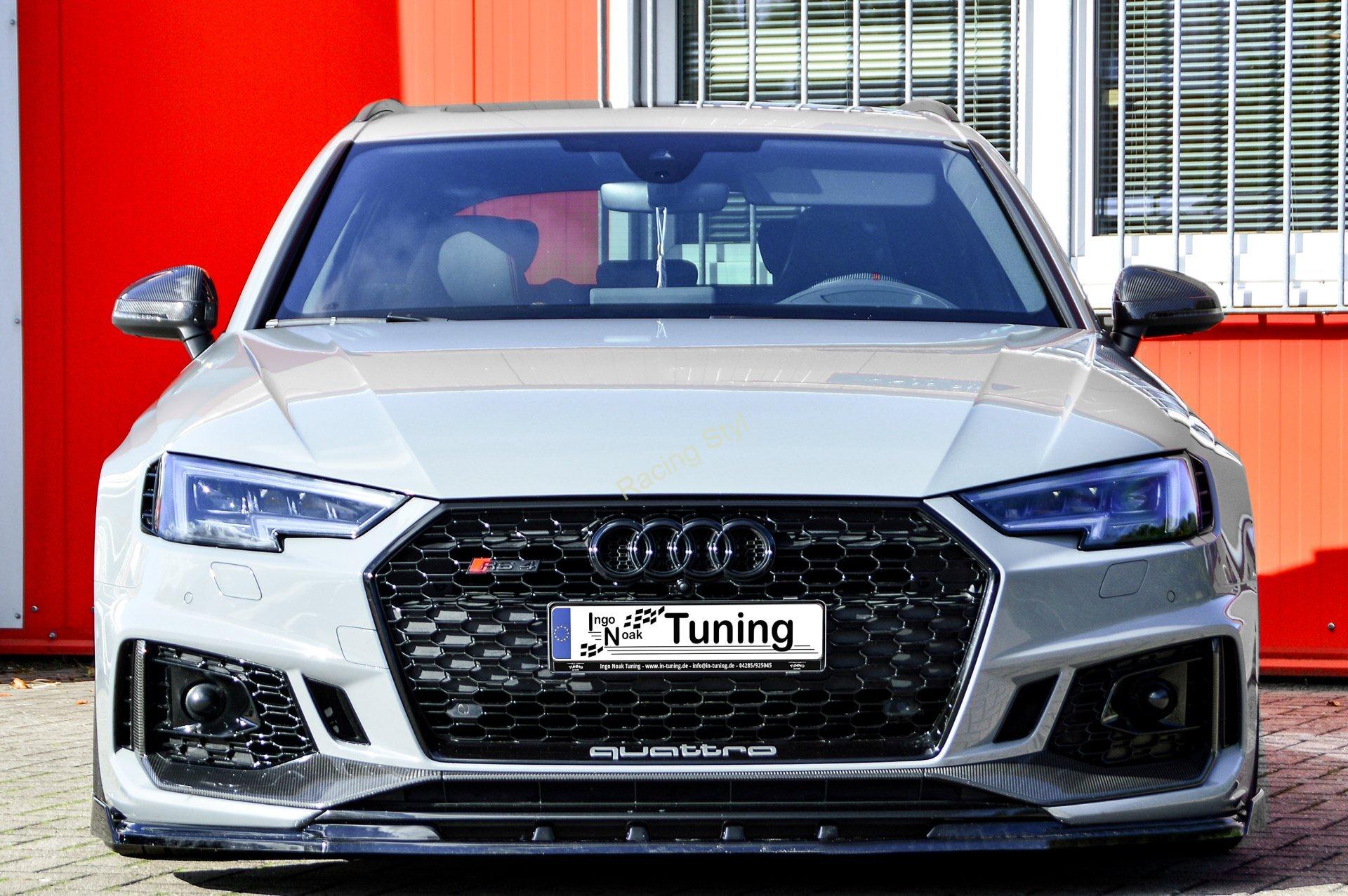 Audi RS4 B9 přední spoiler lipa s křidélky IN Tuning Matt.