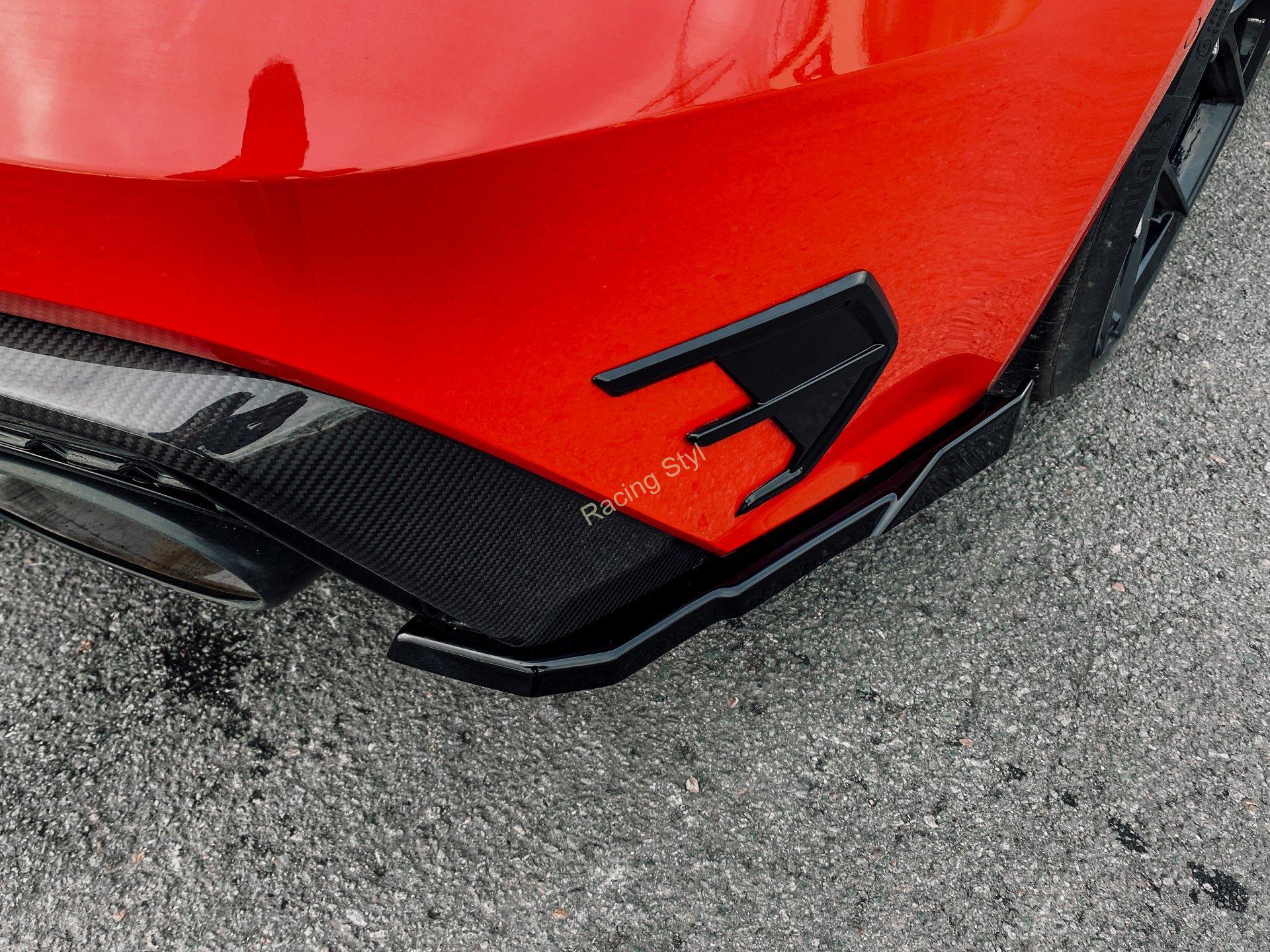 Audi RS7 8C 4K boční spoilery na zadní nárazník IN Tuning Matt.