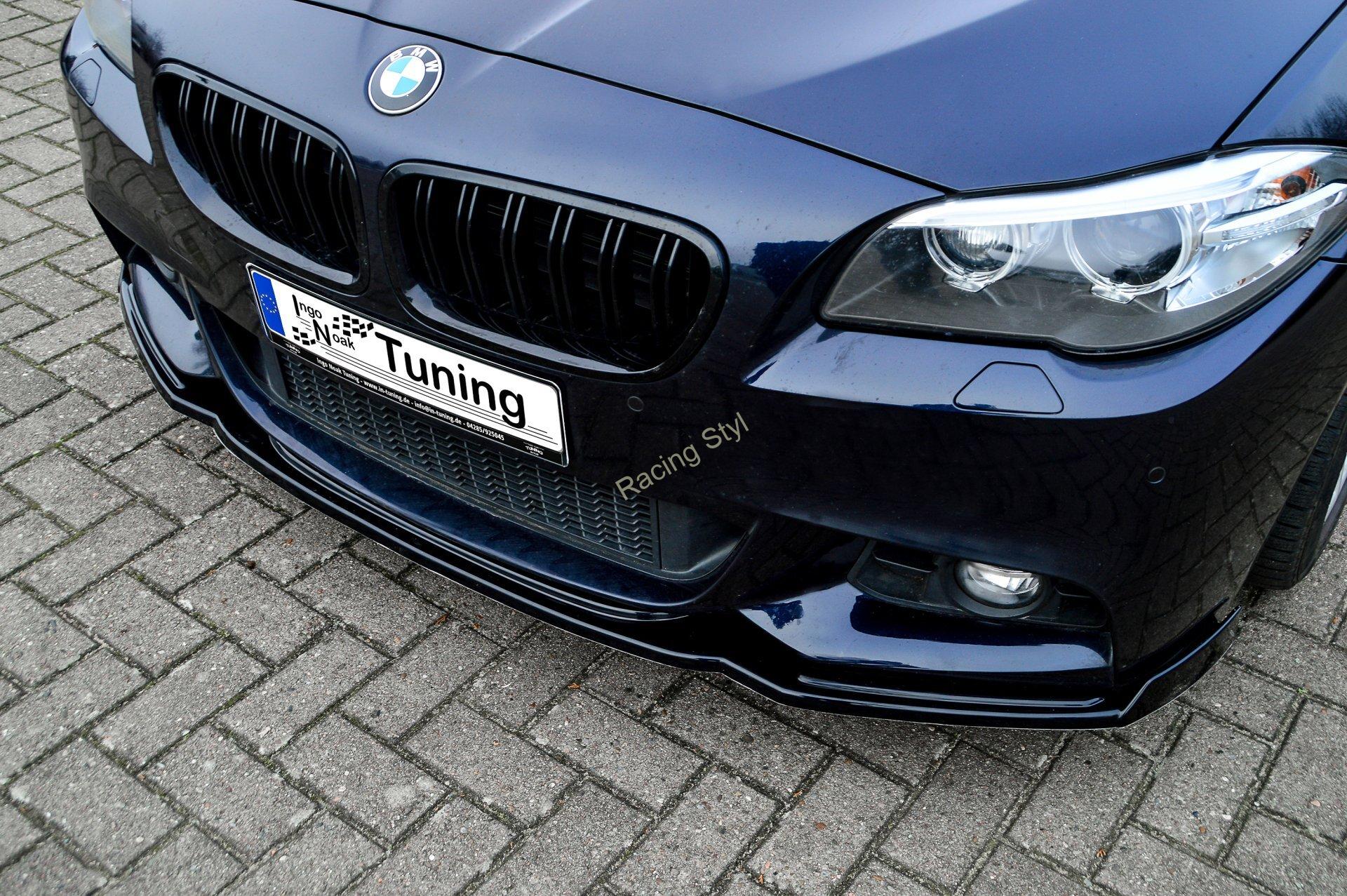BMW 5 F10/F11 M-Paket přední spoiler lipa s křidélky IN Tuning Matt.