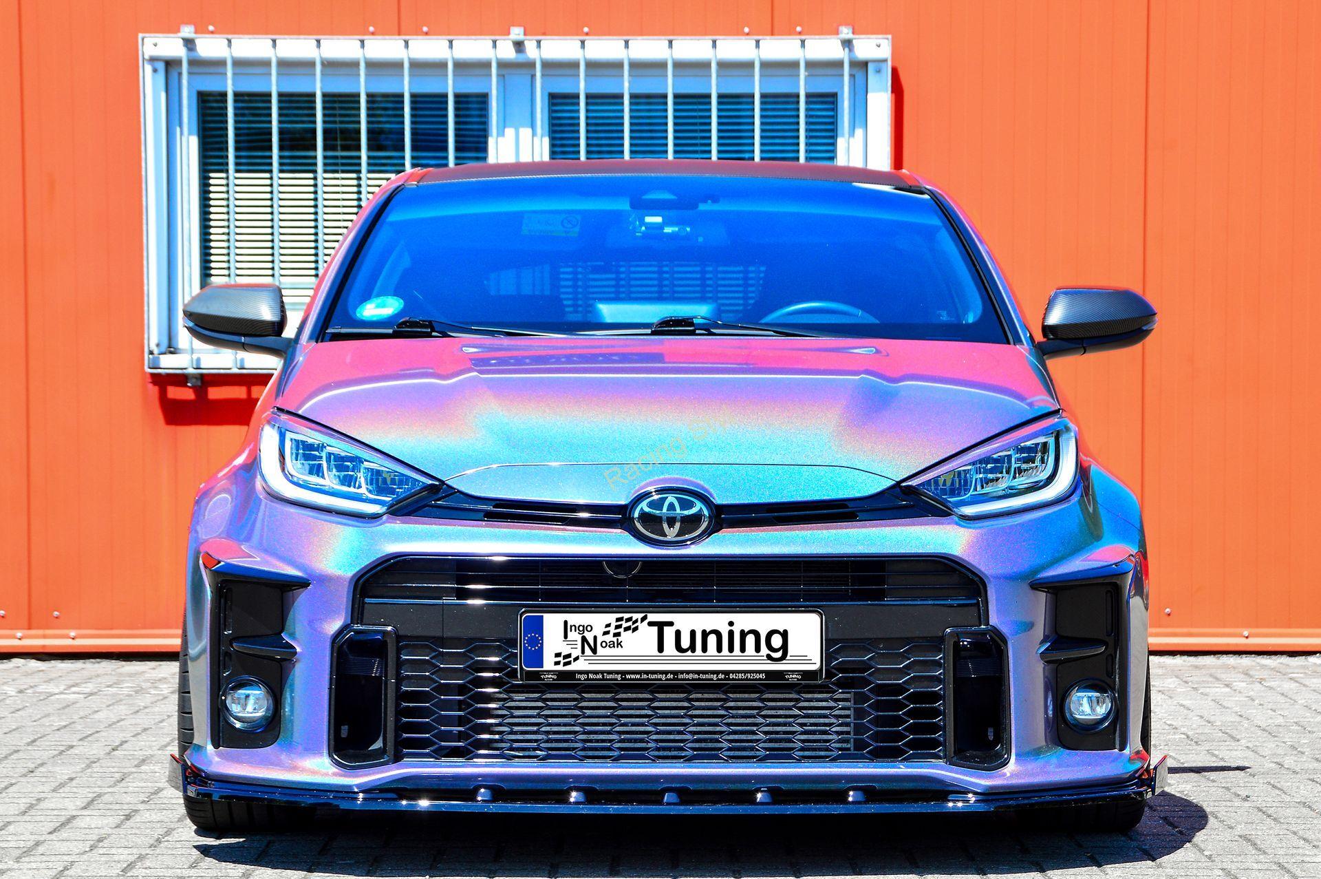 Toyota Yaris GR přední spoiler lipa s křidélky IN Tuning Matt.