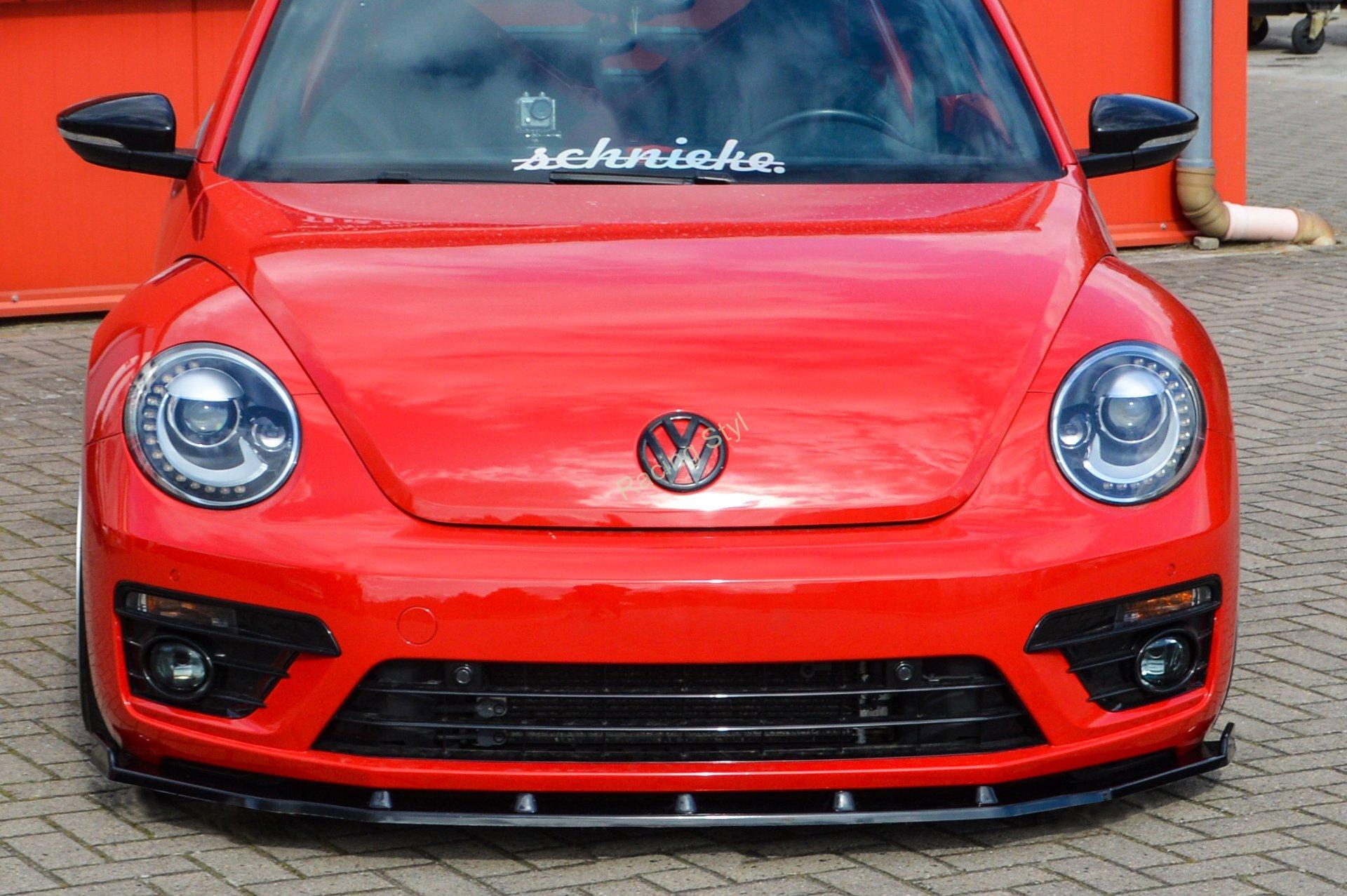 VW Beetle 5C R-Line přední spoiler lipa s křidélky IN Tuning Matt.