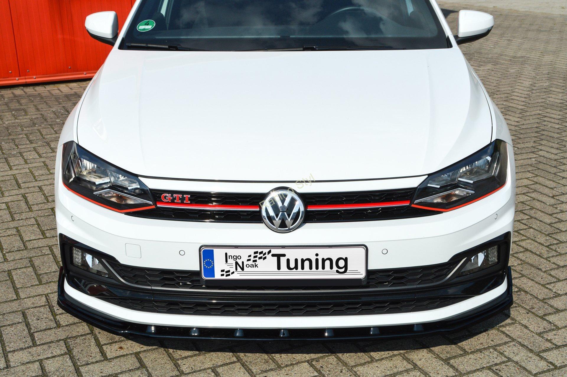 VW Polo GTI 6 2G (AW) přední spoiler lipa s křidélky IN Tuning Matt.