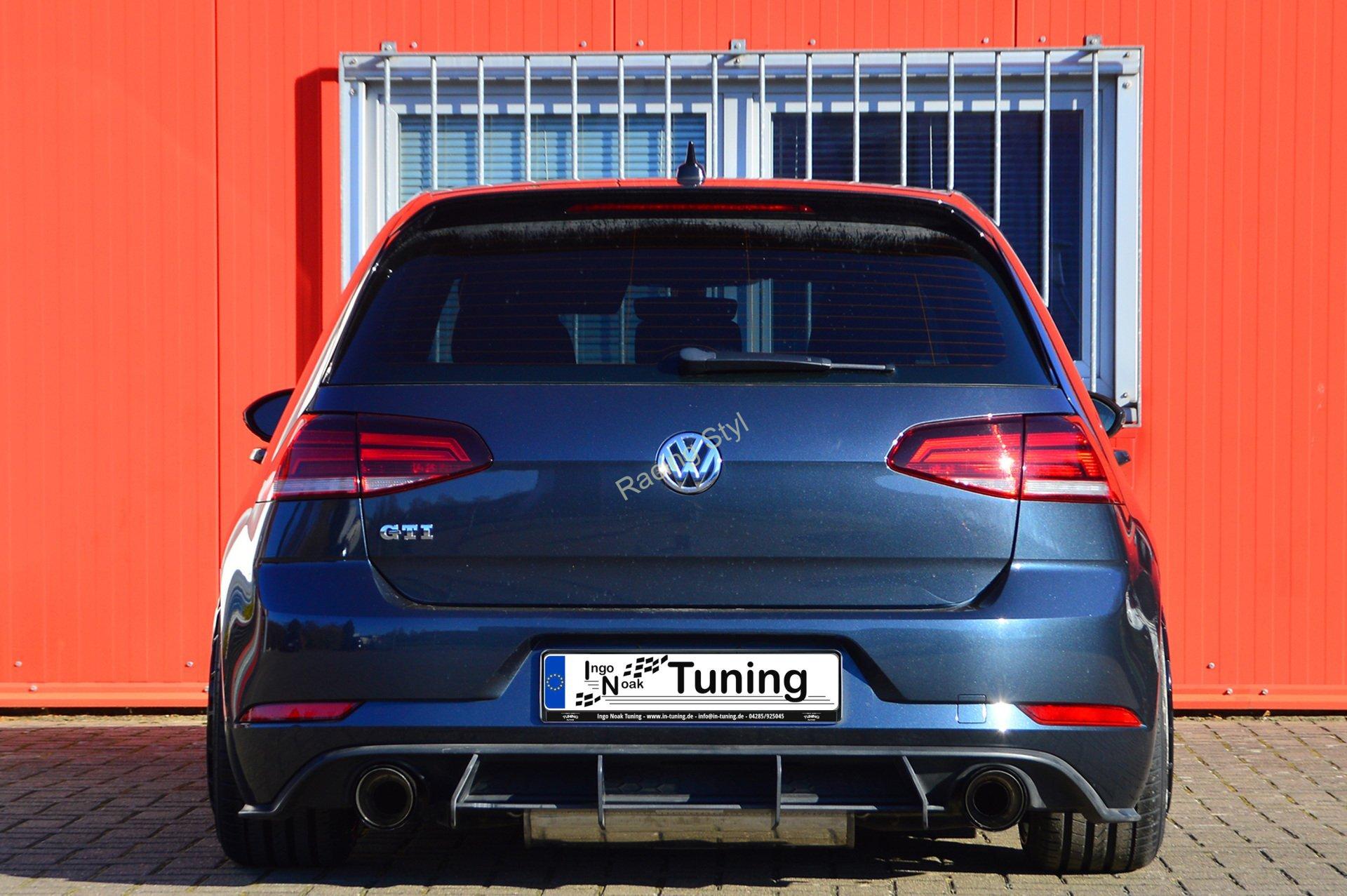 VW Golf 7 GTI a Performance Facelift difuzor na zadní nárazník IN Tuning