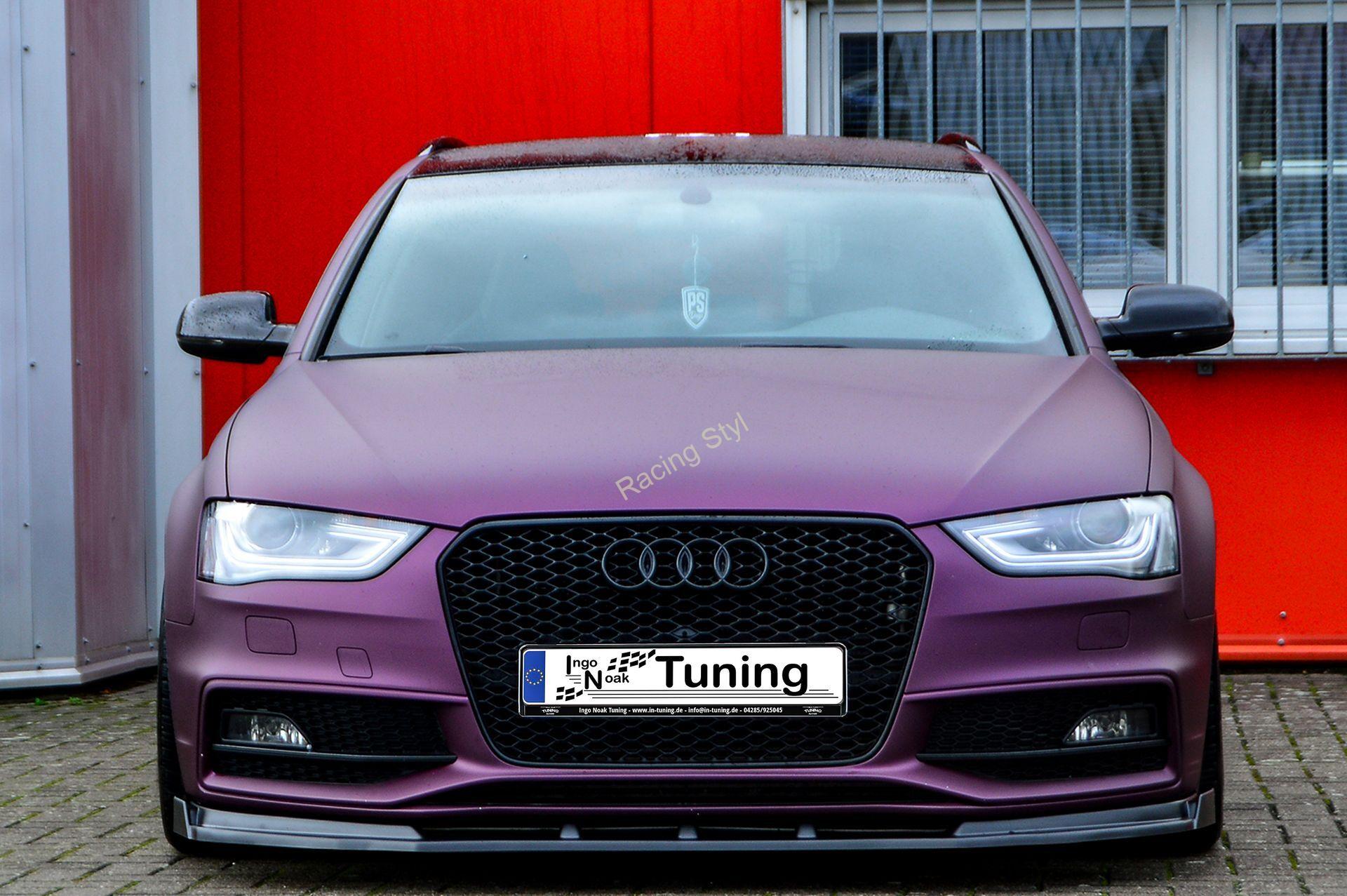 Audi A4 S-Line/ S4 B8 Facelift přední spoiler lipa s křidélky IN Tuning Matt.