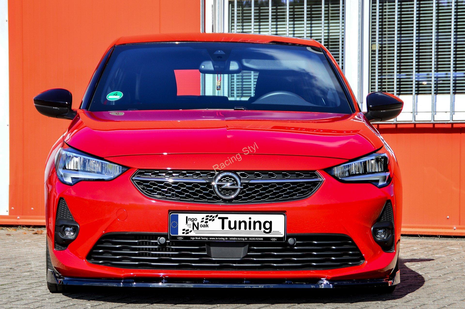 Opel Corsa F GS-Line přední spoiler lipa s křidélky IN Tuning Matt.