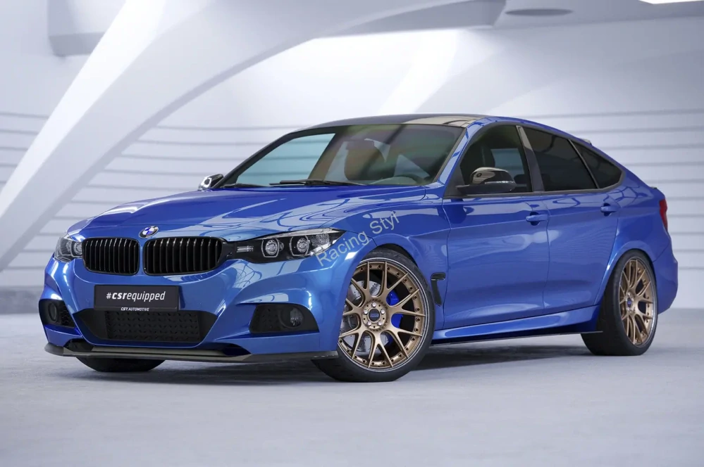 BMW 3 F34 Gran Turismo M-Paket přední spoiler lipa Glossy Black CSR Lesk