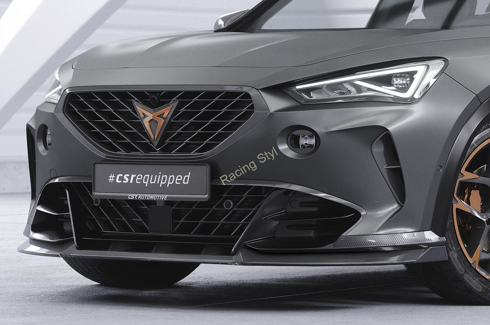 Cupra Formentor VZ5 přední spoiler lipa Glossy Black CSR Lesklá