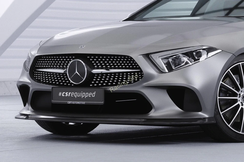 Mercedes Benz CLS (C257) přední spoiler lipa Glossy Black CSR Lesk