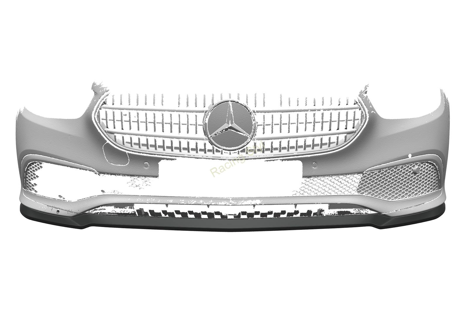 Mercedes Benz E W213 přední spoiler lipa Glossy Black CSR Lesk