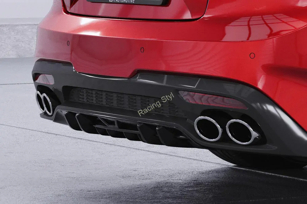 Kia Stinger GT spoiler na zadní nárazník Glossy Black CSR Lesk.