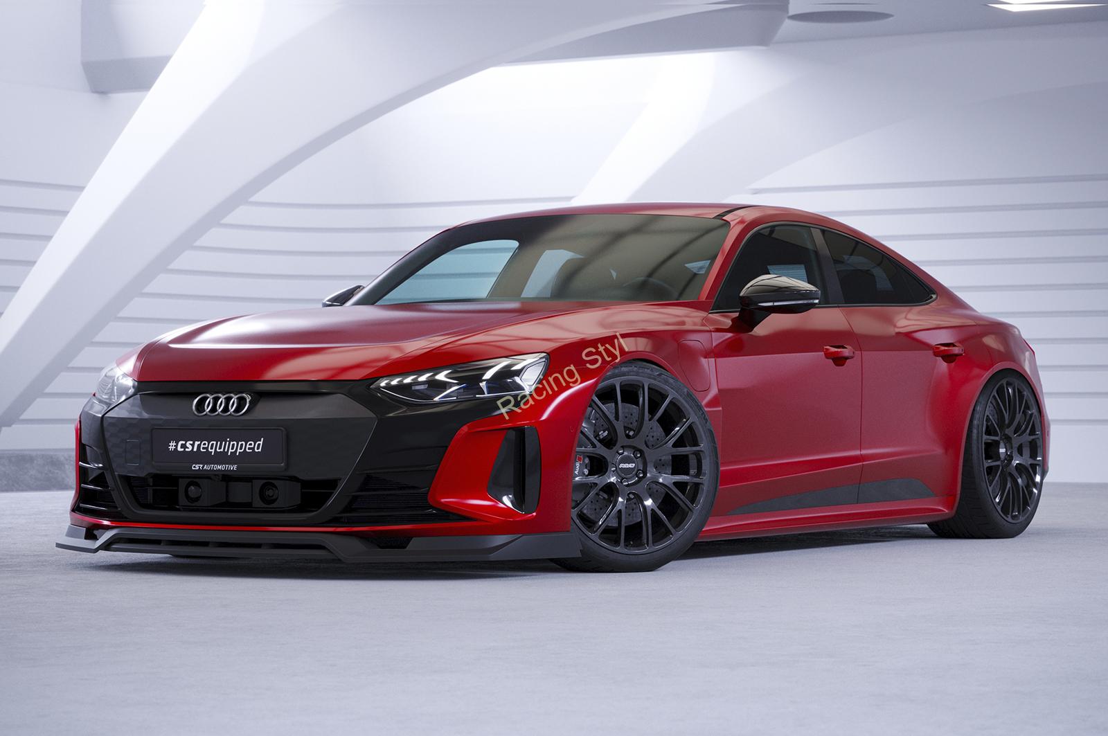 Audi e-tron GT přední spoiler lipa Glossy Black CSR Lesk.