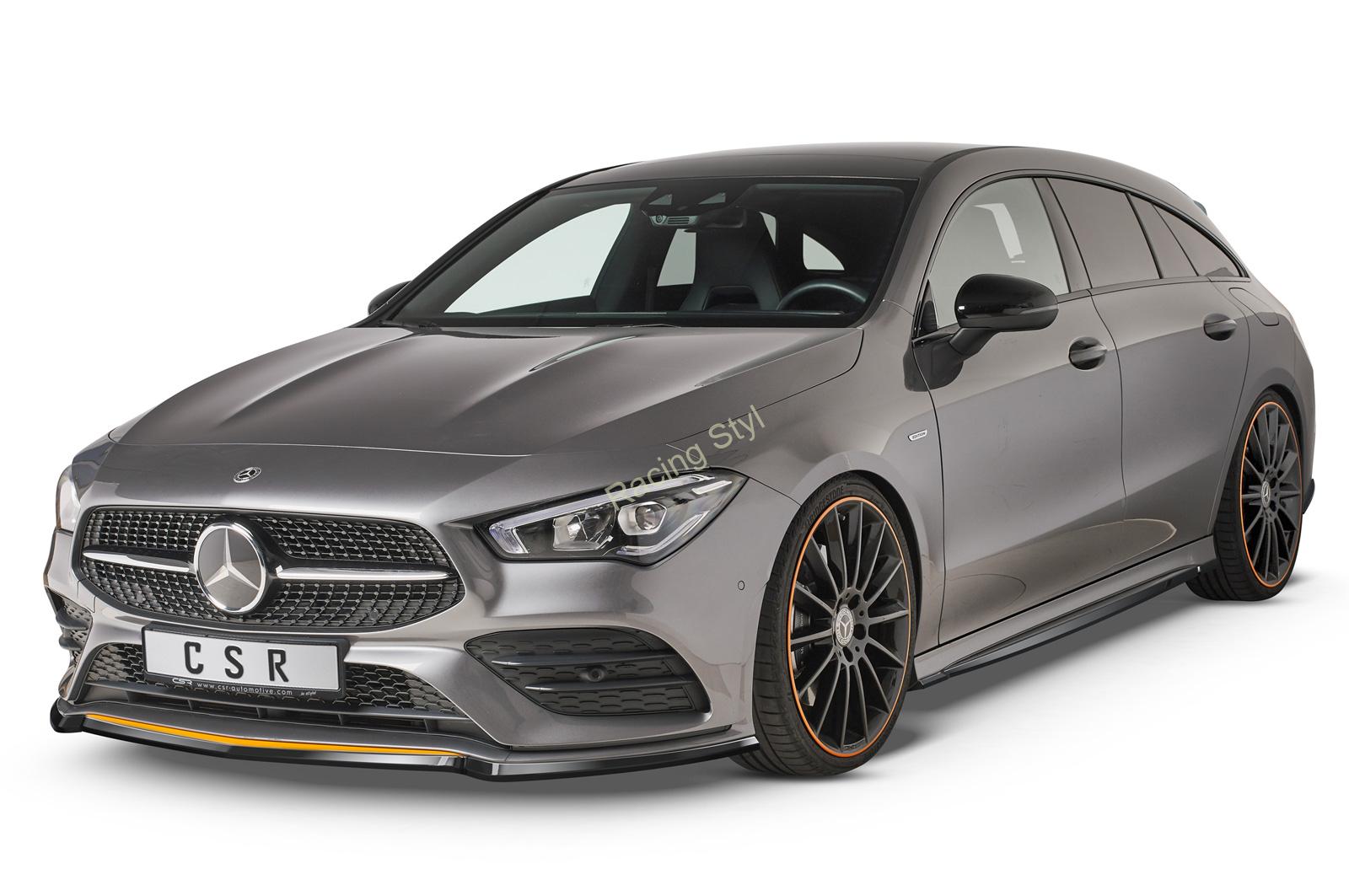 Mercedes Benz CLA C118/ X118 AMG-Line nástavce na boční prahy Glossy Black CSR Lesk.