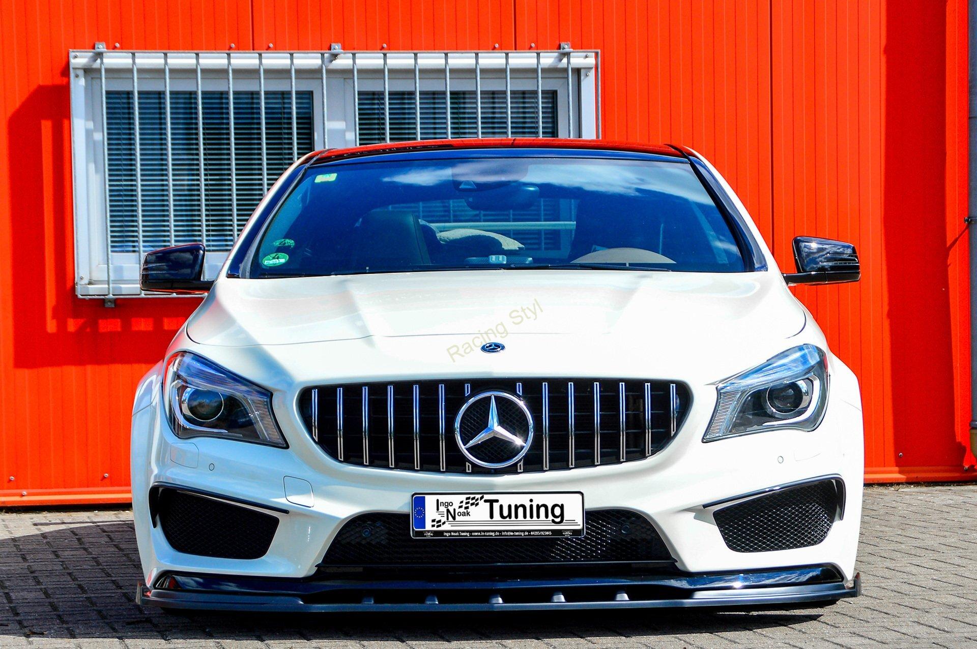 Mercedes Benz CLA AMG-Line C117 přední spoiler lipa s křidélky IN Tuning Matt.