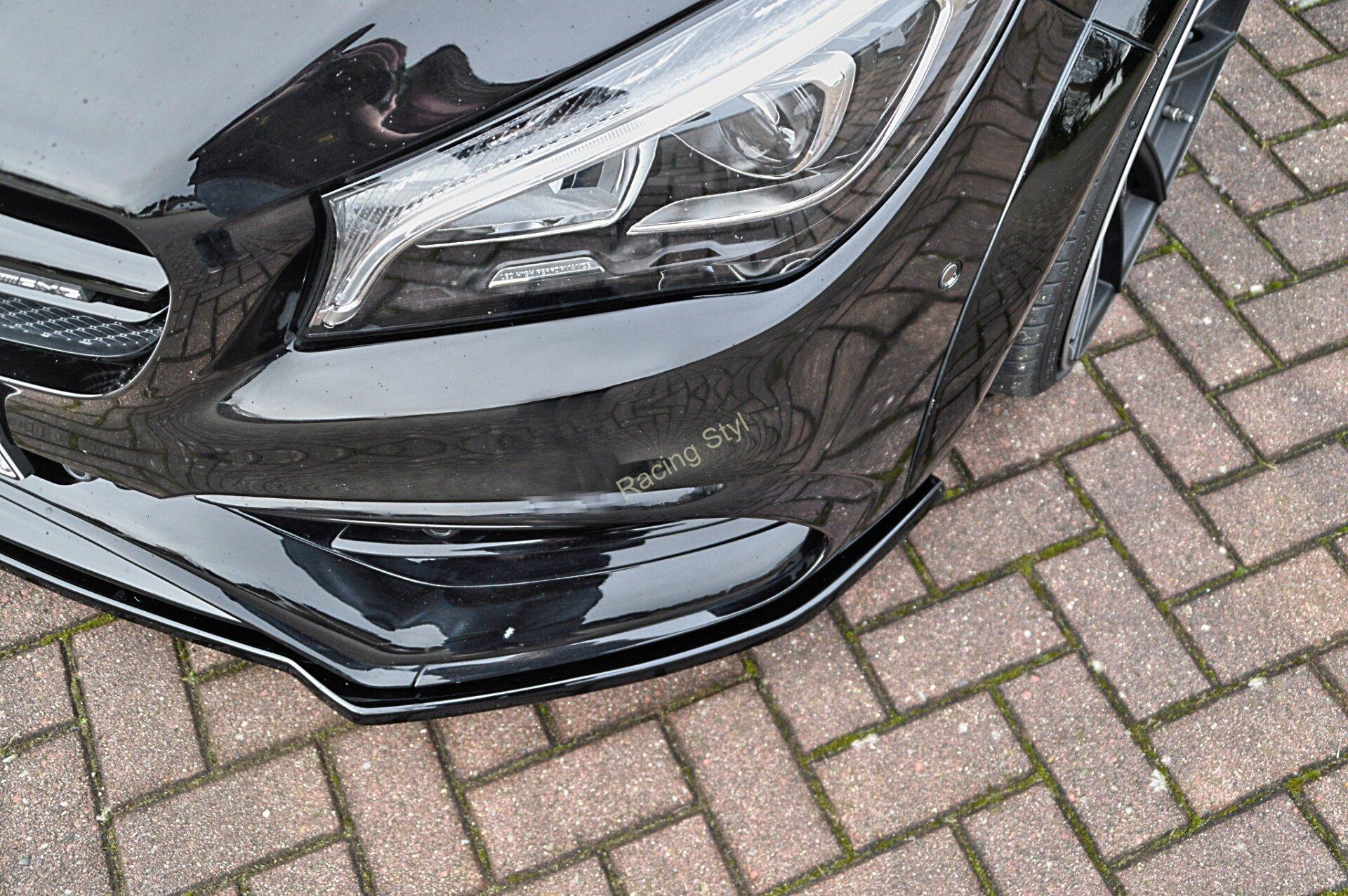 Mercedes CLA 45 AMG C117 + Shooting Brake přední spoiler lipa Glossy Black IN Tuning Lesk.