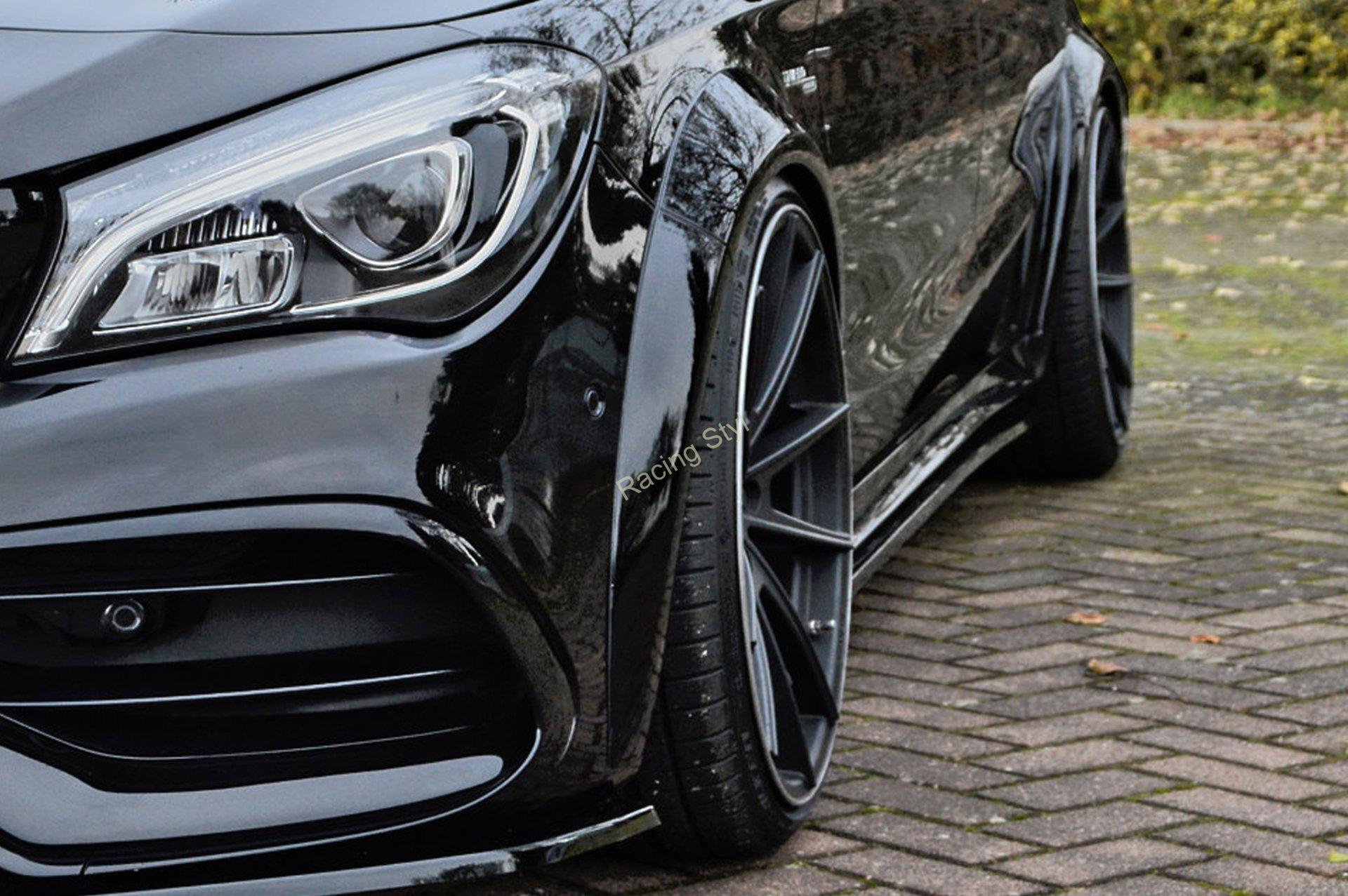 Mercedes Benz CLA AMG-Line + CLA45 AMG/ C176/ 245G nástavce bočních prahů IN Tuning Matt.