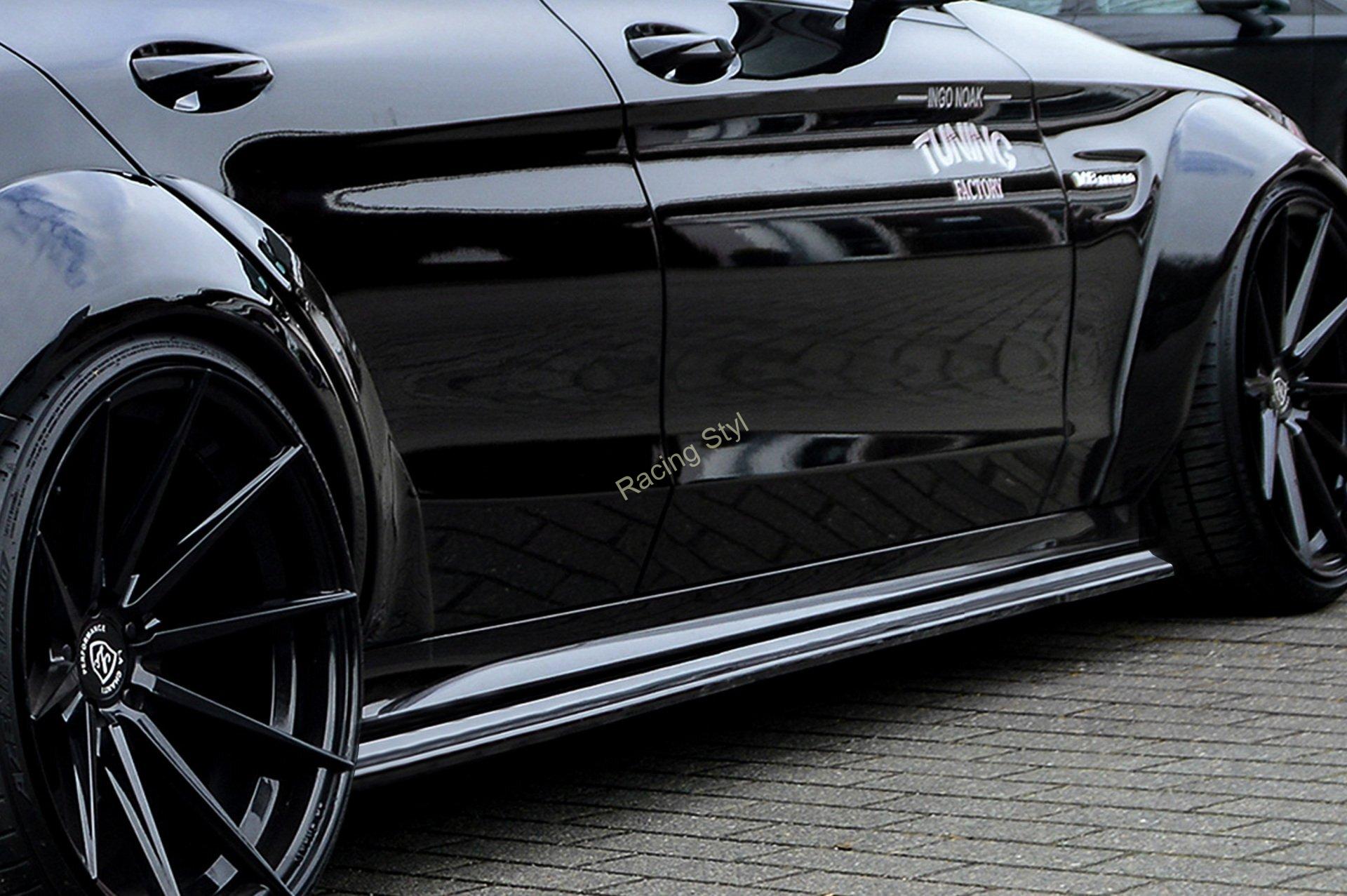 Mercedes Benz C C63AMG+S nástavce na boční prahy IN Tuning Matt.