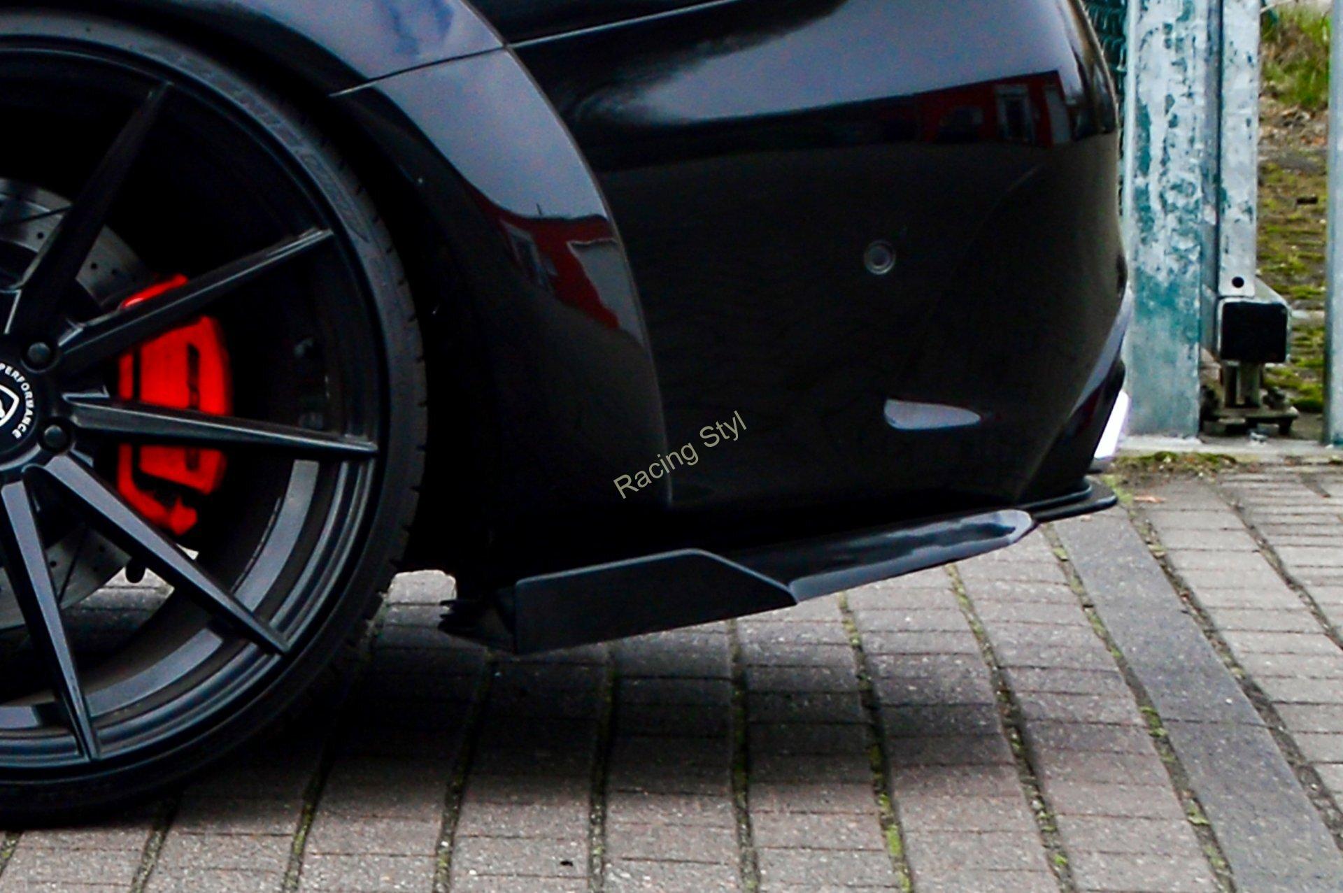 Mercedes Benz C63 AMG+S boční spoilery na zadní nárazník IN Tuning Matt.