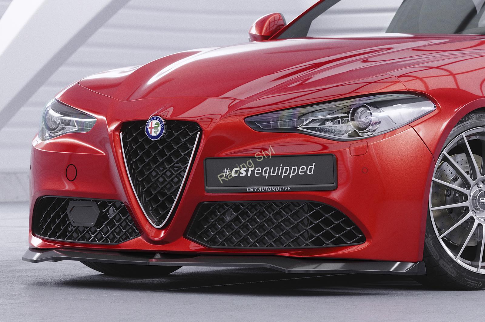 Alfa Romeo Giulia 952 Veloce přední spoiler lip Glossy Black CSR Lesk