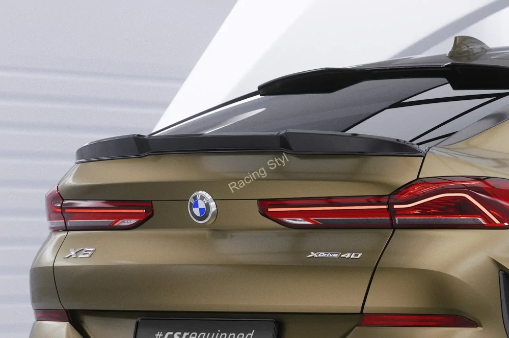 BMW X6 (G06) spoiler pod zadní okno Glossy Black CSR Lesk.