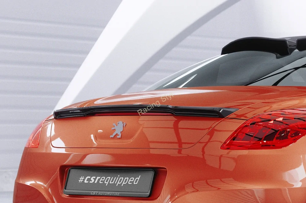 Peugeot RCZ spoiler na zadní výsuvné křídlo Glossy Black CSR Lesk.