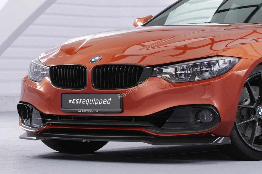 BMW 4 F36 Gran Coupe přední spoiler lipa Glossy Black CSR Lesk
